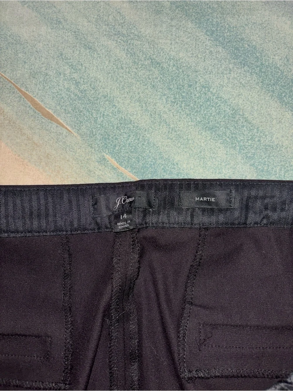 J. Crew Martie faded black Pants women’s size 14